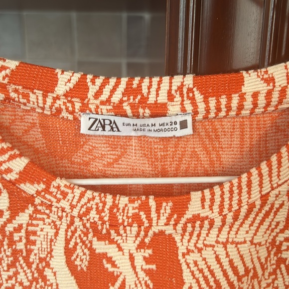 ZARA pebble jacquard embellished top size medium - Picture 9 of 11